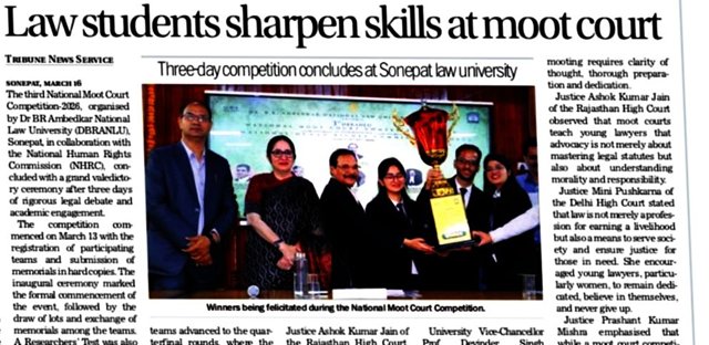 The Tribune &mdash; Law students sharpen skills at moot court