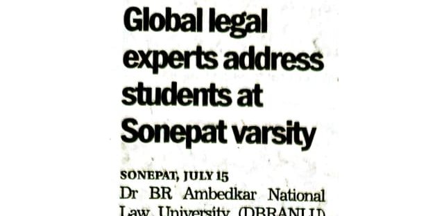 The Tribune &mdash; Global legal experts address students at Sonepat varsity